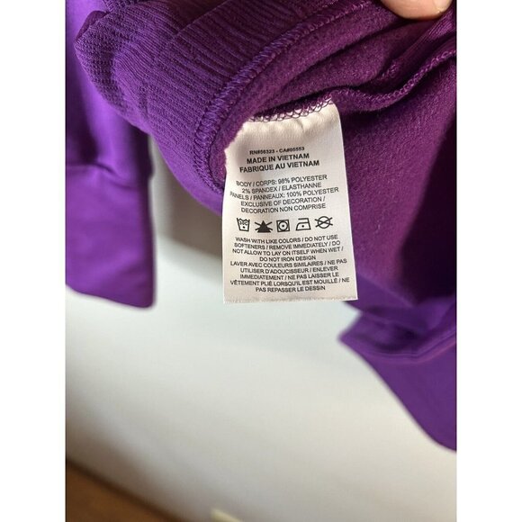 Nike Dri-Fit Jacket Womens Dark Purple 1/4 Zip Polyester Spandex Size 2XL - Picture 8 of 8